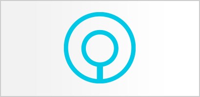 Circular cyan icon of Littmann stethoscope chestpiece.
